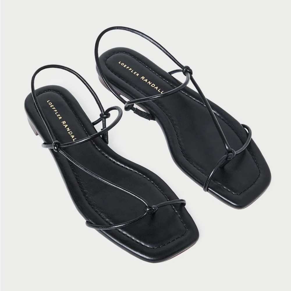 Loeffler Randall Black Strappy Sandals